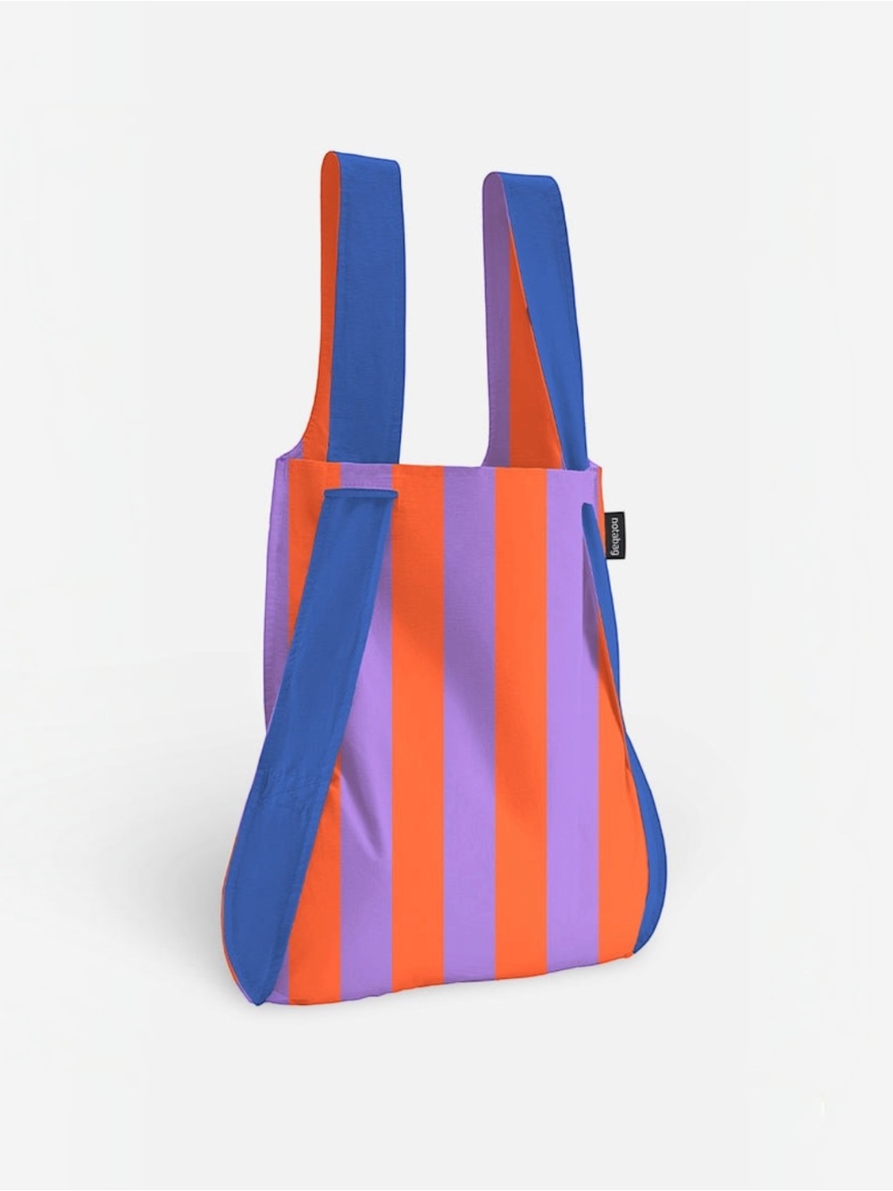 Notabag Original Red Purple Stripes Convertible Bag Backpack NWT
